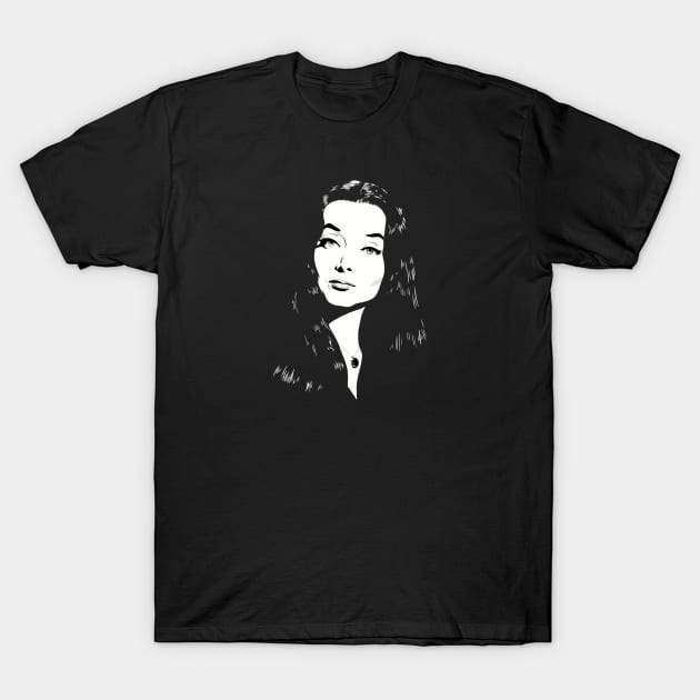 Morticia Addams T-Shirt by @johnnehill